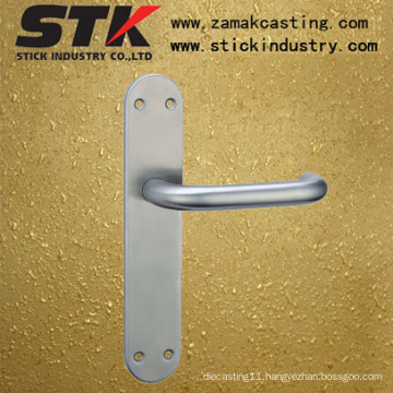 Satin Nickle Zinc Alloy Entry Lever with Plate (Z1008)